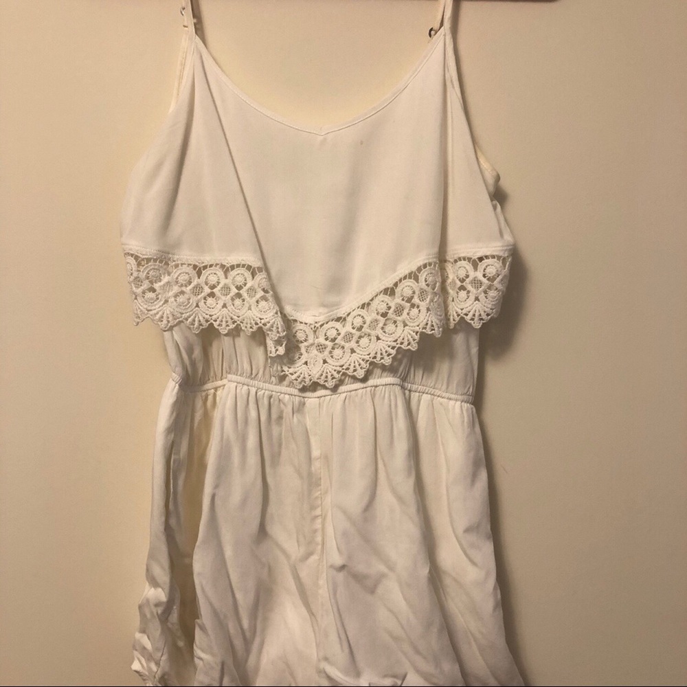 White lace romper